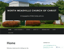 Tablet Screenshot of churchofchristatmeadville.org